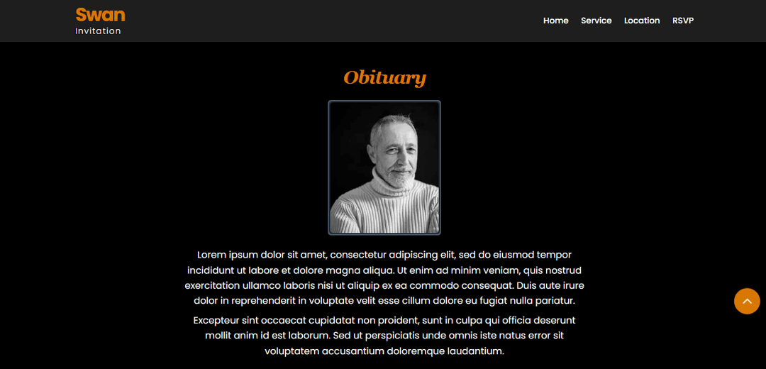 Invitation Platform Dark Theme